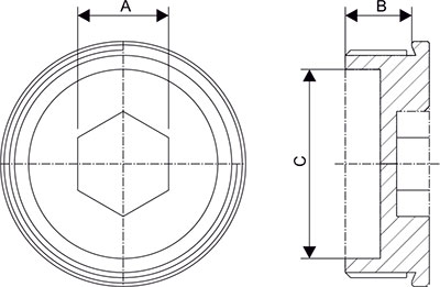 Plug Allen Key Type Diagram 1